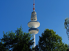 Heinrich-Hertz-Turm Ansicht Attraktion  von Hamburg 