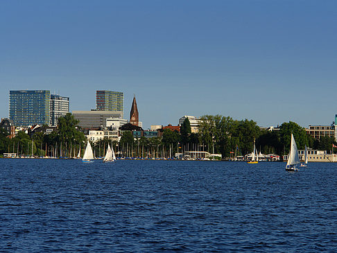 Fotos Blick nach Osten von der Außenalster