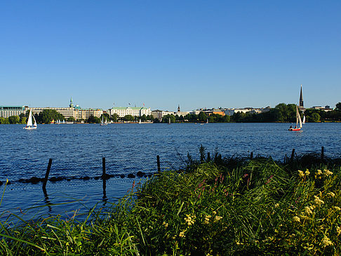 Foto Blick nach Osten von der Außenalster - Hamburg