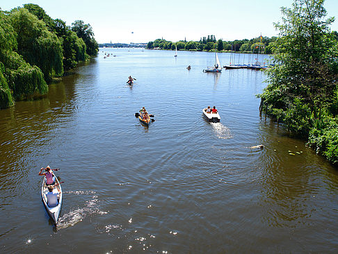 Boote auf der Außenalster Foto 