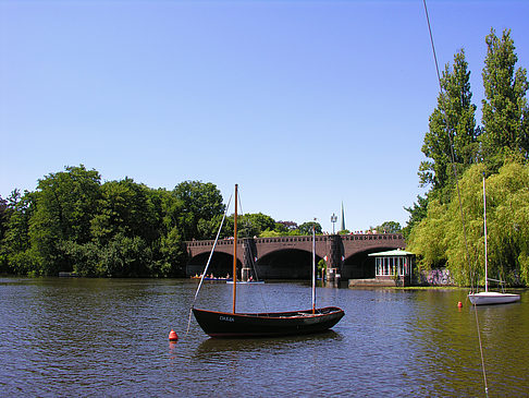 Boote auf der Außenalster - Hamburg (Hamburg)