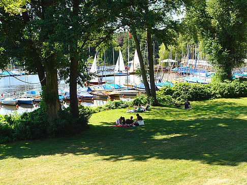 Bootsverleih und Hafen auf der Außenalster