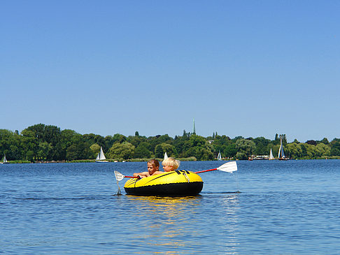 Foto Kanufahrt auf der Außenalster - Hamburg