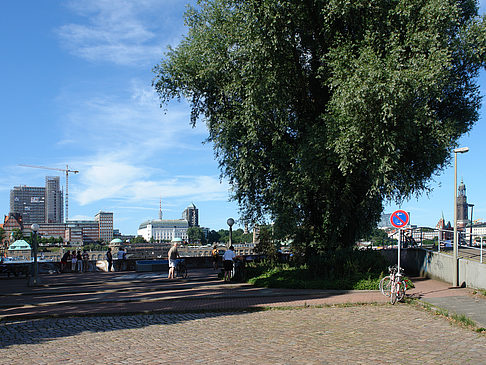 Aussichtspunkt mit Blick auf den Hafen