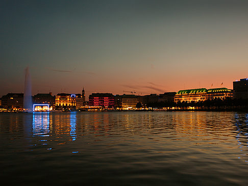 Fotos Binnenalster am Abend | Hamburg