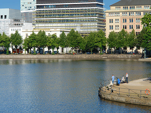 Angler an der Binnenalster Foto 