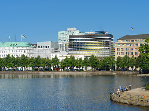 Angler an der Binnenalster - Hamburg (Hamburg)