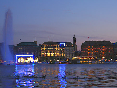 Foto Fontäne auf der Binnenalster