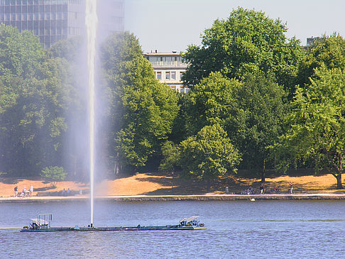 Foto Fontäne auf der Binnenalster