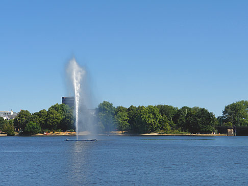 Fontäne auf der Binnenalster Foto 