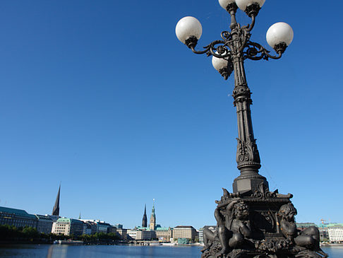 Laterne und Binnenalster Foto 