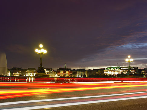 Foto Binnenalster bei Nacht