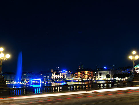 Binnenalster bei Nacht - Hamburg (Hamburg)