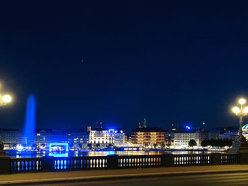 Binnenalster bei Nacht - Hamburg (Hamburg)