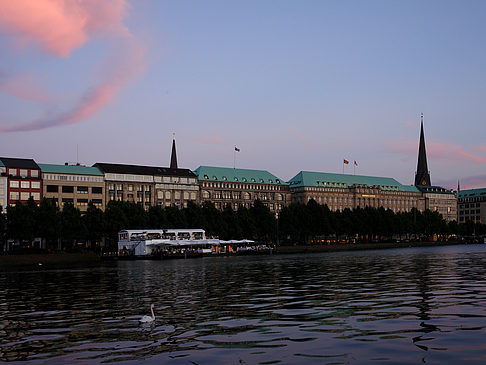 Sonnenuntergang über der Binnenalster - Hamburg (Hamburg)