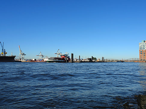 Blick auf den Hafen Fotos