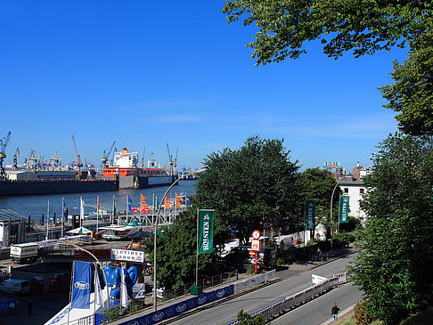 Blick auf den Hafen Fotos