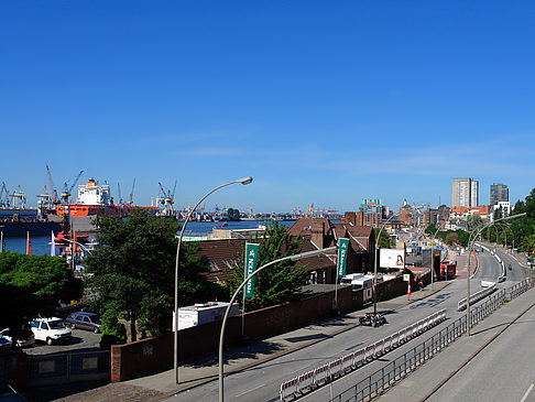 Blick auf den Hafen Fotos