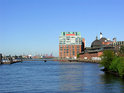 Foto Blick auf den Hafen - Hamburg