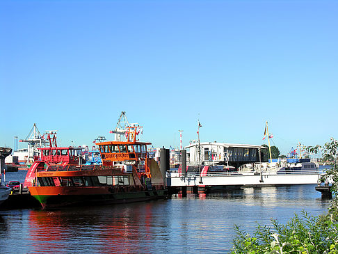 Foto Blick auf den Hafen - Hamburg