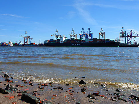 Strand und Hafen von Övelgönne Foto 