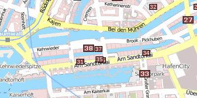 Stadtplan Hamburg Dungeon